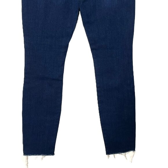 MOTHER Looker Ankle Fray Jeans Tongue Chic Blue High Rise Women’s Size 2 - Picture 7 of 15